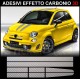 Adesivo TETTO fiat 500 abarth ASSETTO CORSE kit tettuccio + SPATOLA in OMAGGIO