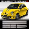 Adesivo TETTO fiat 500 abarth ASSETTO CORSE kit tettuccio + SPATOLA in OMAGGIO