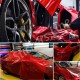 Pellicola adesiva ROSSO lucido metallizzato car wrapping auto moto glossy red