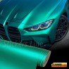 Pellicola adesiva Verde Opaco Metallizzato Cromo car wrapping auto moto