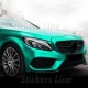 Pellicola adesiva Verde Opaco Metallizzato Cromo car wrapping auto moto
