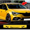 Adesivo fascia parasole R SPORT Twingo Clio Megane renault sport adesivi