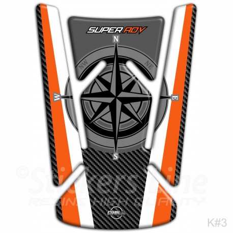 Adesivo paraserbatoio resinato per moto KTM 1290 SUPER ADVENTURE 2015/2020 K-3