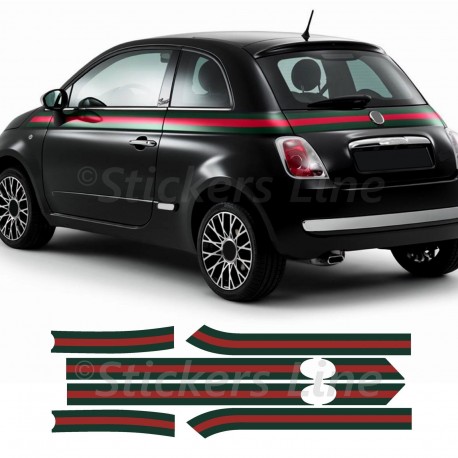 Fasce adesive compatibili per Fiat 500 gucci strisce adesive