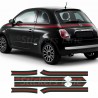 Fasce adesive compatibili per Fiat 500 gucci strisce adesive