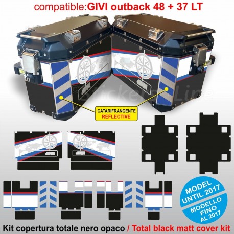 Kit adesivi valigie GIVI Trekker Outback 48 + 37 LT 2017 per BMW R1250 Exclusive
