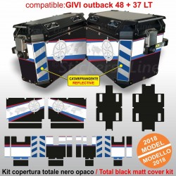 Kit adesivi valigie GIVI Trekker Outback 48 + 37 LT ( 2018 ) BMW R1250 stile HP