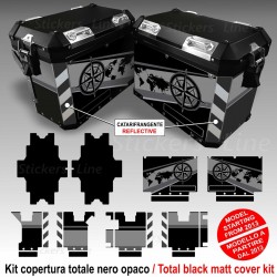 Kit completo adesivi valigie bmw 1250 GS adventure lc modello TRIPLE BLACK 2021