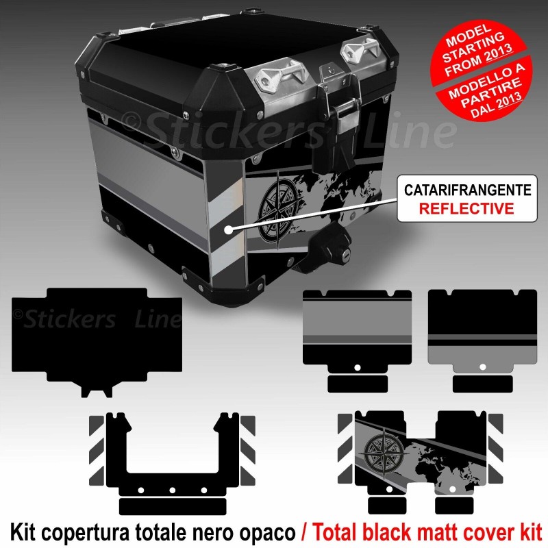 Kit completo adesivi top case bauletto bmw 1250 GS adventure