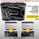 2 adesivi valigie LATERALI BMW R1250GS HP rosa dei venti K50 dal 2013