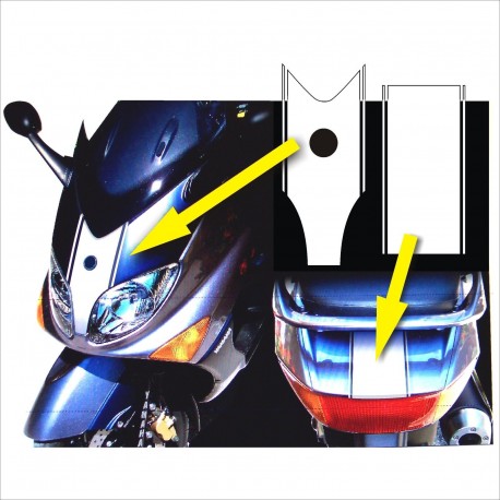 fasce adesive stickers YAMAHA adesivi TMAX T MAX 01-07