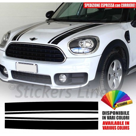 Adesivi cofano anteriore Mini Cooper COUNTRYMAN S D ONE strisce M2 fasce adesive