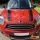 Adesivi cofano anteriore Mini Cooper COUNTRYMAN S D ONE strisce M1 fasce adesive