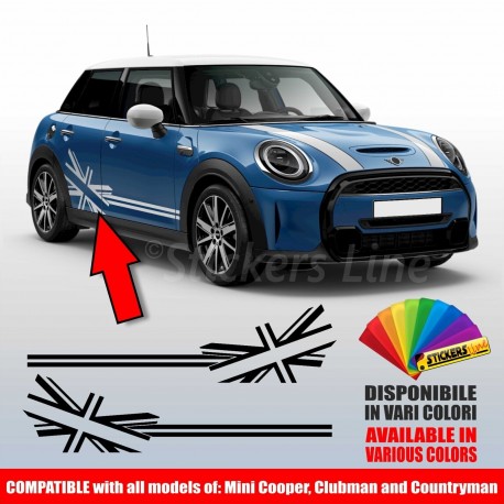 Fasce adesive Mini Cooper Countryman Clubman strisce fiancate adesivi laterali
