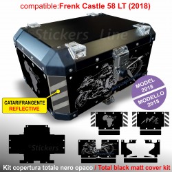 Kit adesivi bauletto top case Frenk Castle 58 LT 2018 BMW R1200 R1250 GS T-Mot_blue