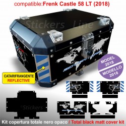 Kit adesivi bauletto top case Frenk Castle 58 LT 2018 BMW R1200 R1250 GS T-3