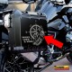 2 Adesivi grigi su base nera per Bmw R1200 - R1250 valigie serbatoio ecc