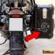 2 Adesivi grigi su base nera per Bmw R1200 - R1250 valigie serbatoio ecc