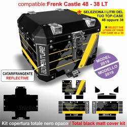 Kit adesivi bauletto top case Frenk Castle 48/38 LT BMW R1250 GS 40° Quarantesimo Anniversario M2