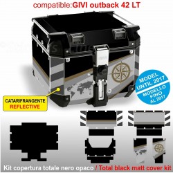 Kit COMPLETO adesivi COMPATIBILI top case GIVI 42 LT 2017 x BMW R1250 Exclusive