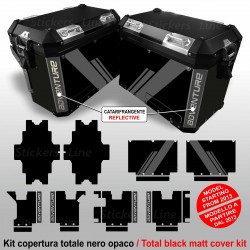 Kit completo adesivi valigie bmw 1250 GS adventure modello TRIPLE BLACK -2- 2021