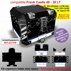 Kit adesivi bauletto top case Frenk Castle 48/38 LT BMW R1250 GS Style Trophy M.1