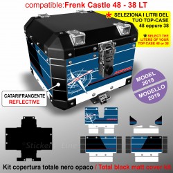 Kit adesivi bauletto top case Frenk Castle 48/38 LT BMW R1250 GS Style Trophy M.2