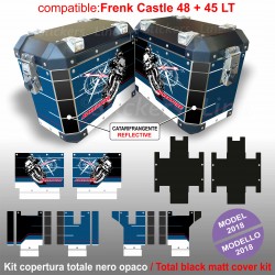 Kit adesivi per valigie BMW R1250 GS ADV mod. Frenk Castle Style Trophy M2