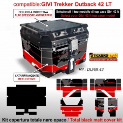 Kit adesivi bauletto top case GIVI 42 LT compatibili per DUCATI Multistrada