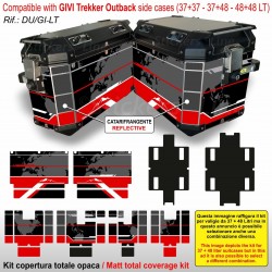 Kit adesivi valigie laterali GIVI Trekker compatibili per DUCATI Multistrada