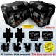 Adesivi compatibili per valigie BMW R1200GS R 1200 GS Bussola fino al 2012 m. V2