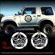 2 Adesivi compatibili STELLA 40 cm fuoristrada SUZUKI 4X4 Santana Samurai stickers off road