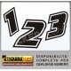 Adesivi numeri gara moto cross moto gp sbk