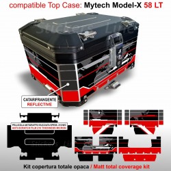 Kit adesivi top case Mytech Model X 58 LT compatibili per DUCATI Multistrada