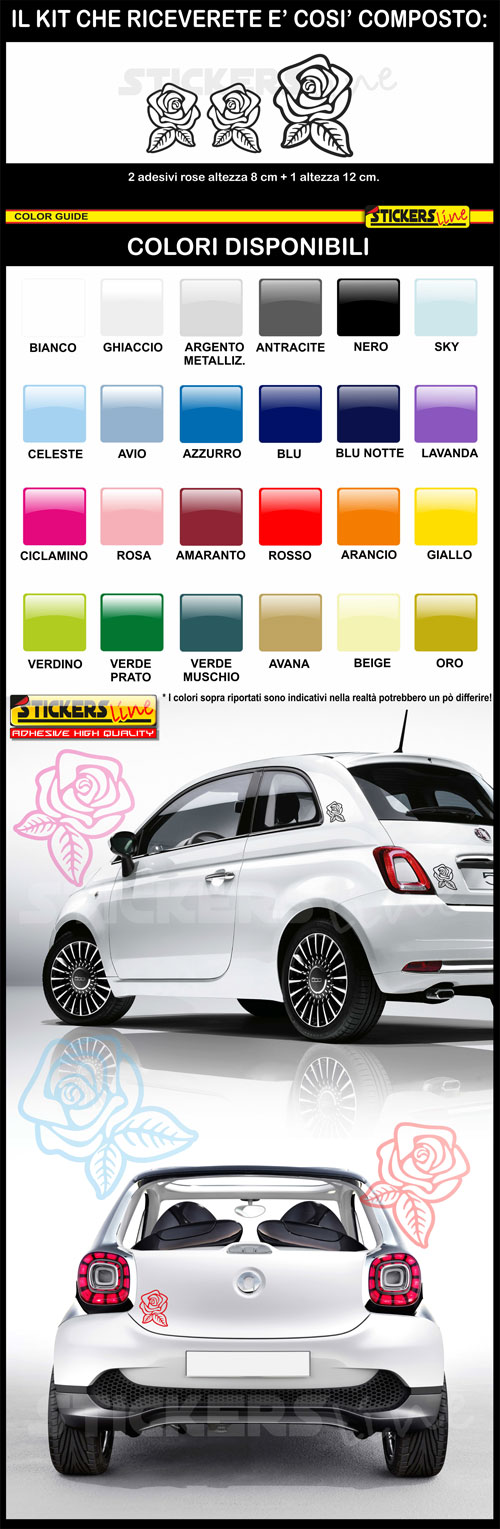 adesivi fiori